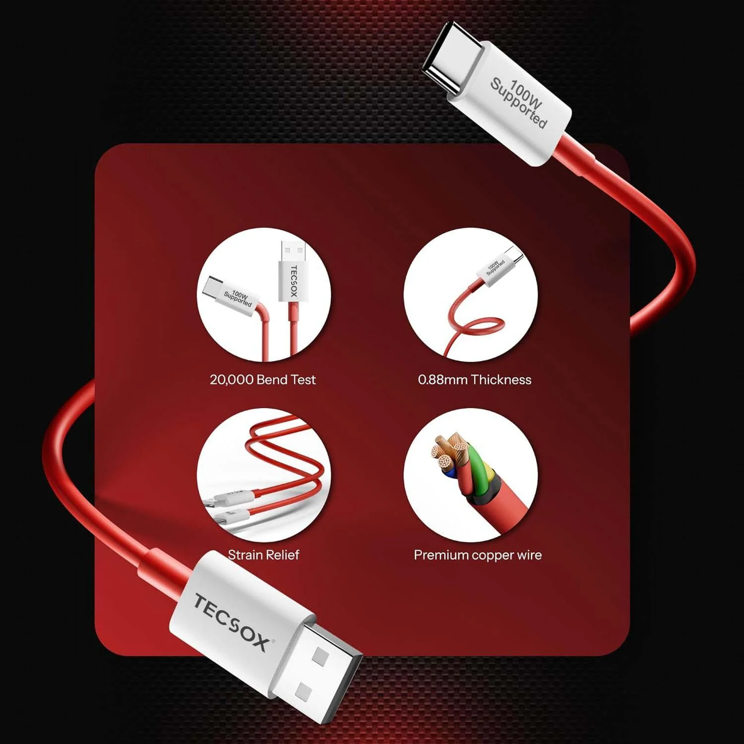 100W  Cable | Fast Charging and Data Transfer | Under ₹100 - Image 5