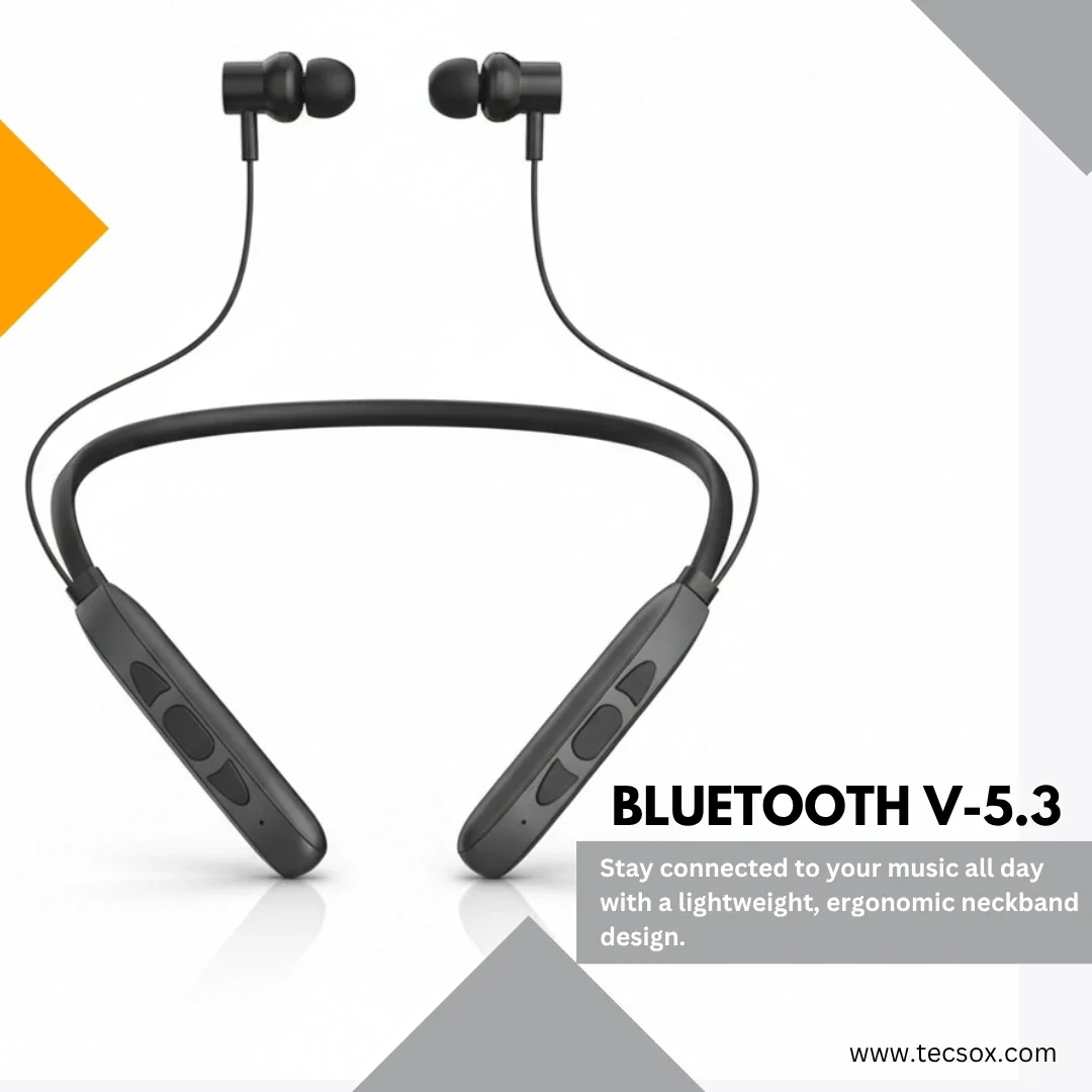 Bluetooth Neckband Jazz 251 | 30 Hr Long Battery Life | High Bass - Image 5