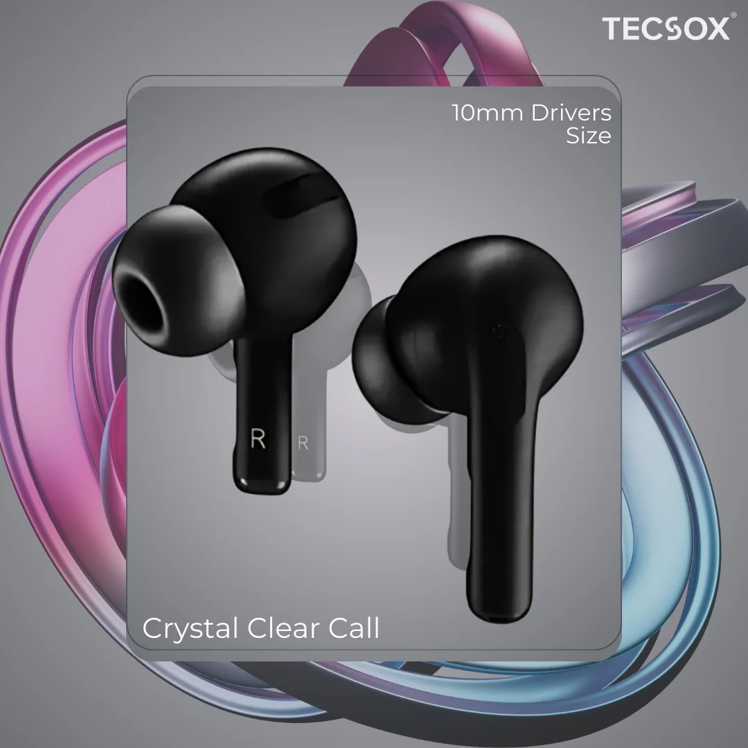 TecPod Pro Earbuds 30Hr Playtime | 5.3 V Bluetooth Earbuds | Deep Bass | Water Resistant - Image 12