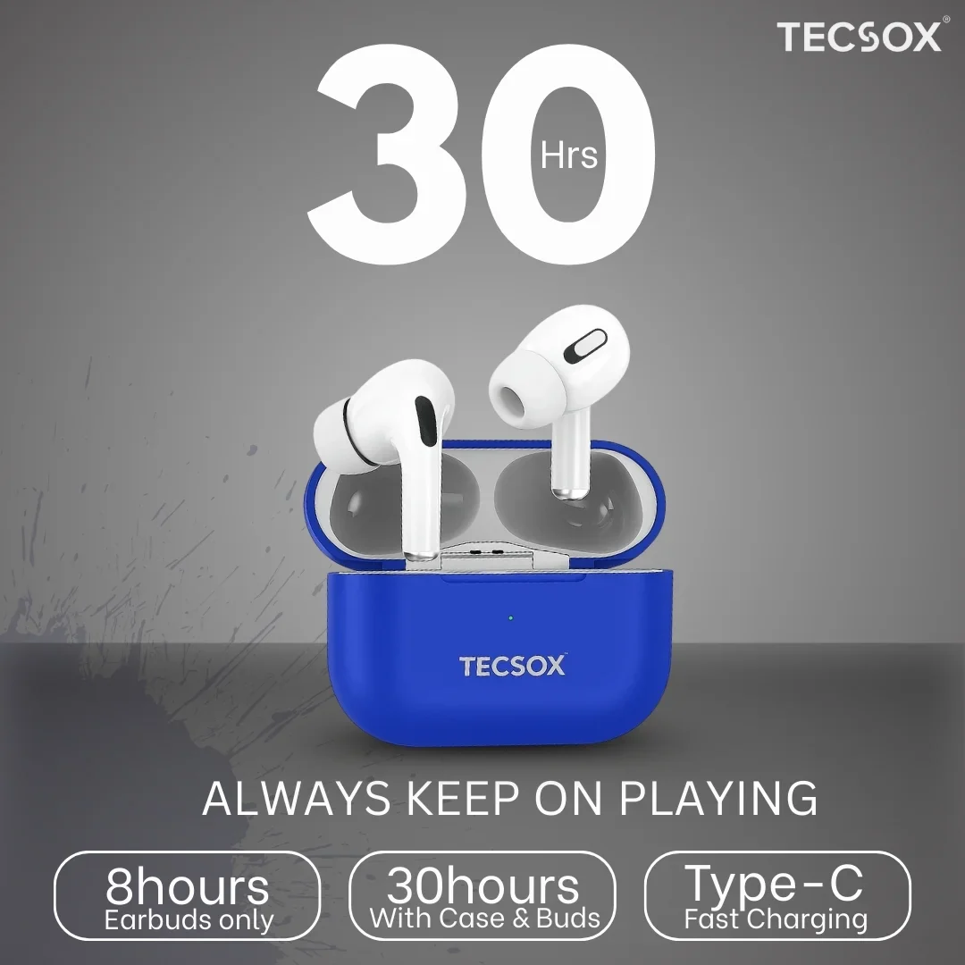 TecPod Pro Earbuds 30Hr Playtime | 5.3 V Bluetooth Earbuds | Deep Bass | Water Resistant - Image 26