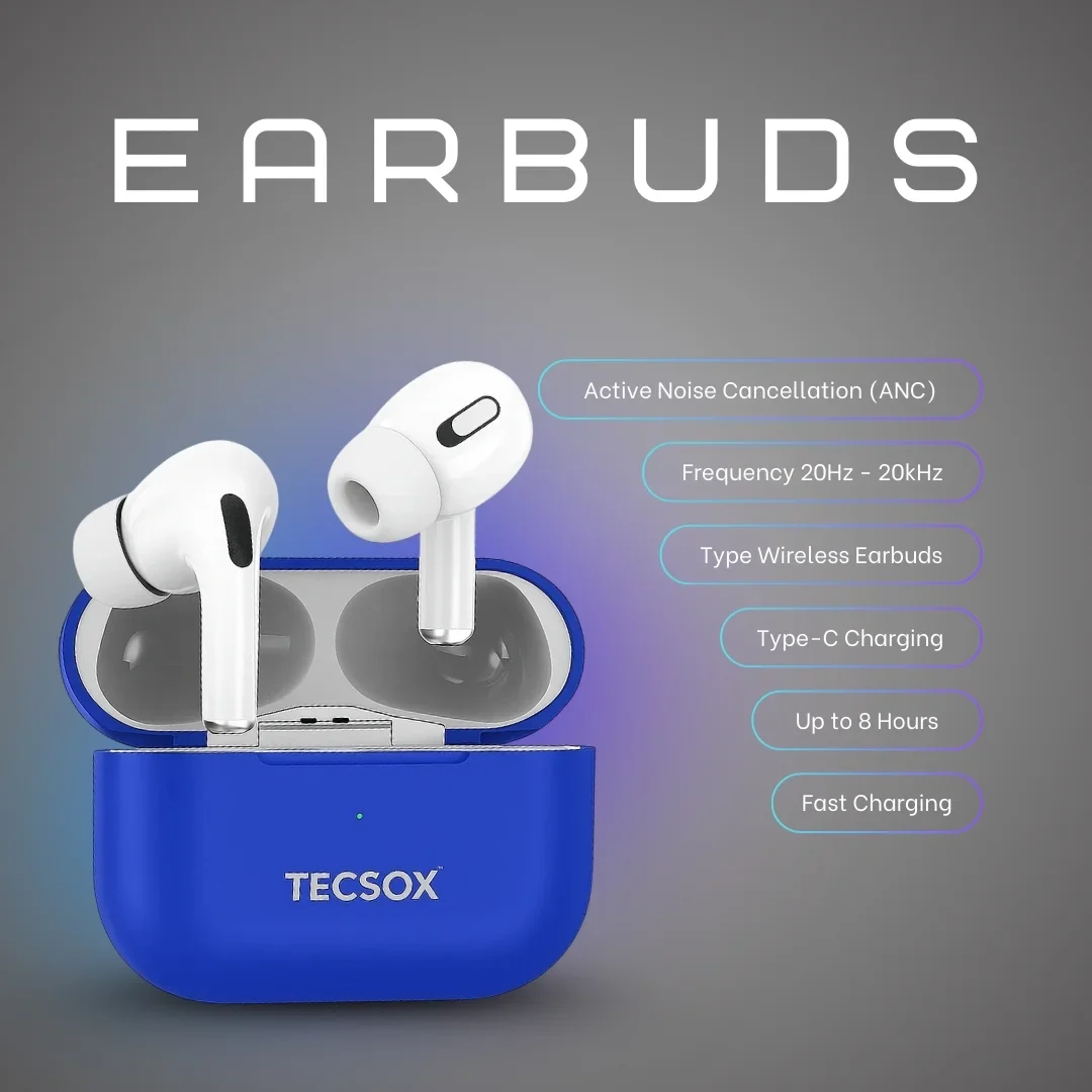 TecPod Pro Earbuds 30Hr Playtime | 5.3 V Bluetooth Earbuds | Deep Bass | Water Resistant - Image 29