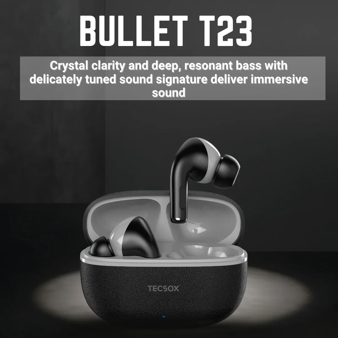 Buy TecSox Bullet T23 | Balanced Sound with 30 Hr Playtime - Image 4