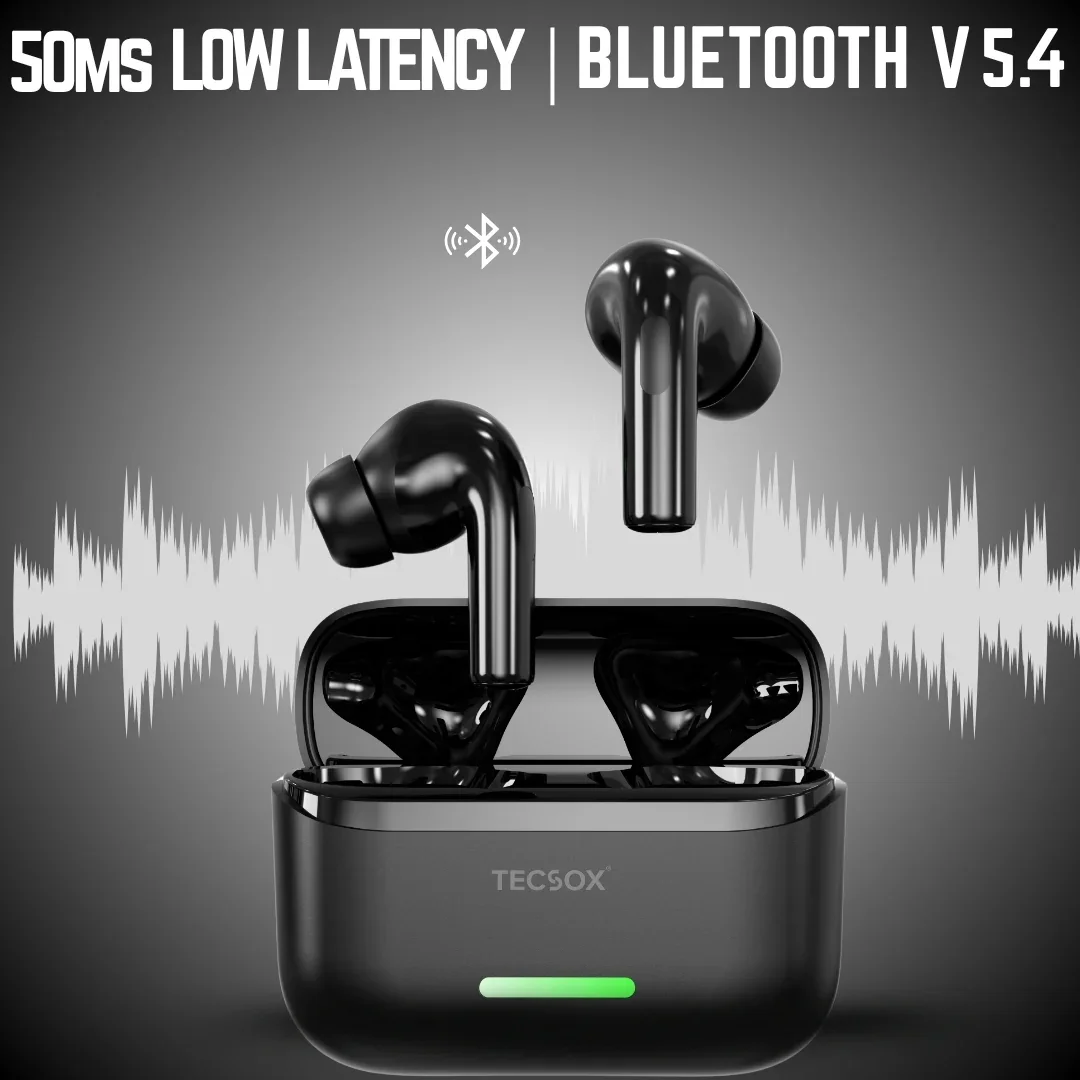 TecSox Bullet T41 Wireless Earbud | Light Weight | ANC - Image 6