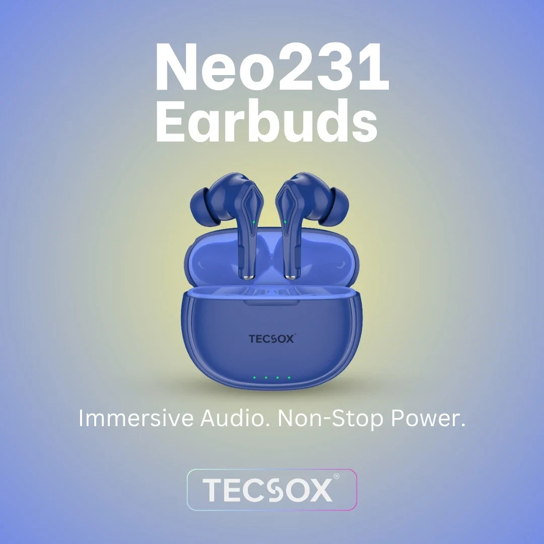Buy TecSox Neo231 Wireless Earbud With Deep Bass & Comfortable Fit - Image 29