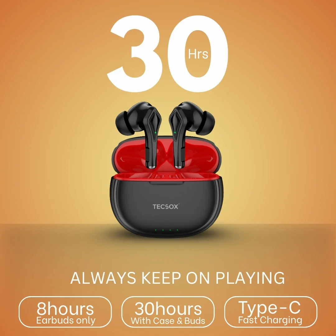Buy TecSox Neo231 Wireless Earbud With Deep Bass & Comfortable Fit - Image 4