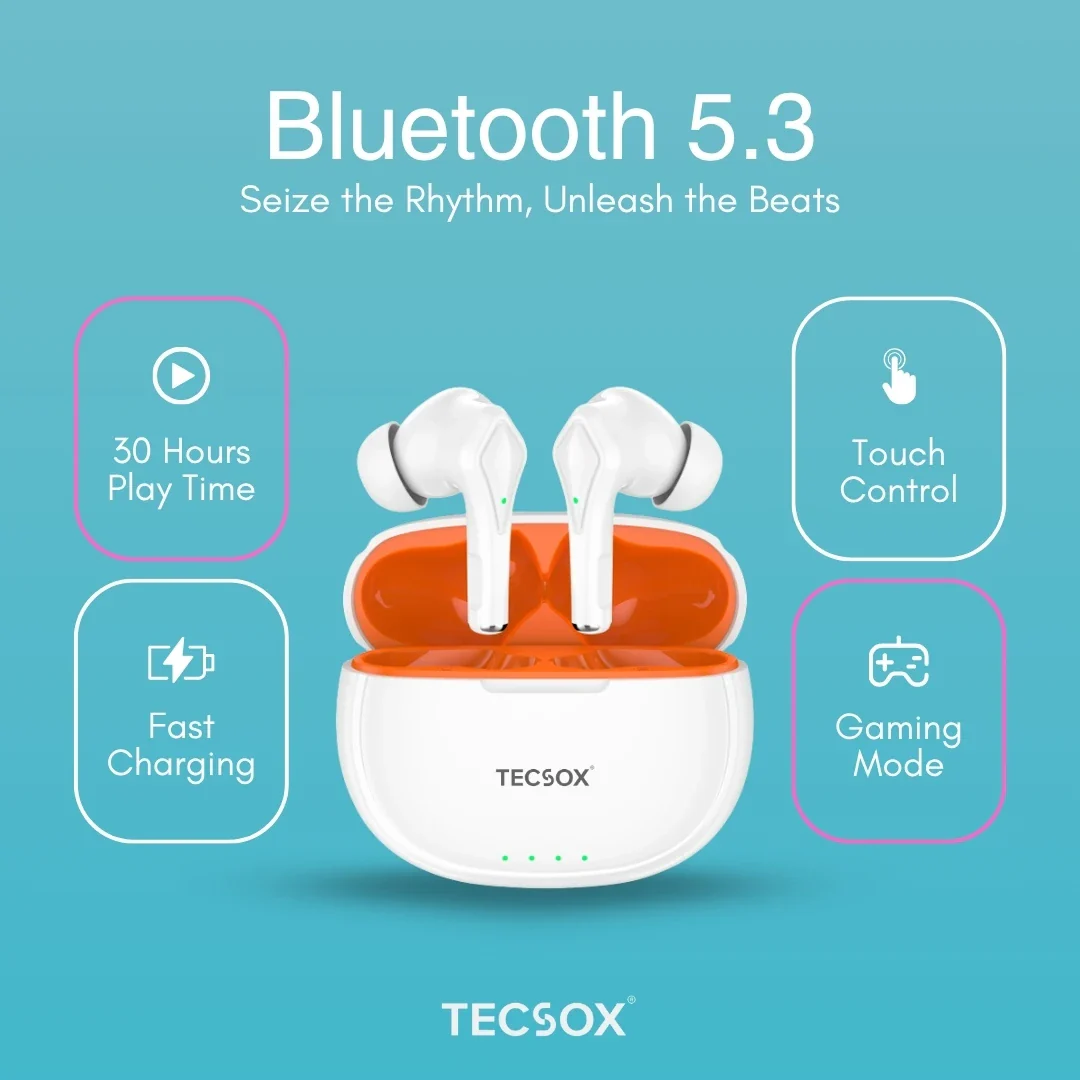 Buy TecSox Neo231 Wireless Earbud With Deep Bass & Comfortable Fit - Image 5