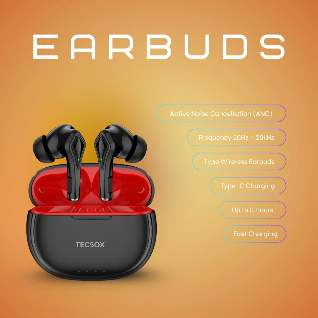 Buy TecSox Neo231 Wireless Earbud With Deep Bass & Comfortable Fit - Image 9