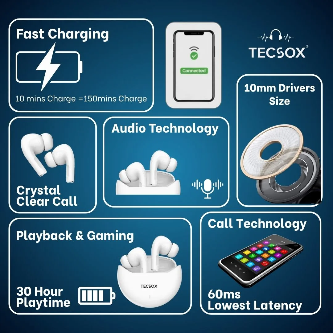 Buy TecSox Omega Wireless Earbud With Comfortable Fit - Image 19