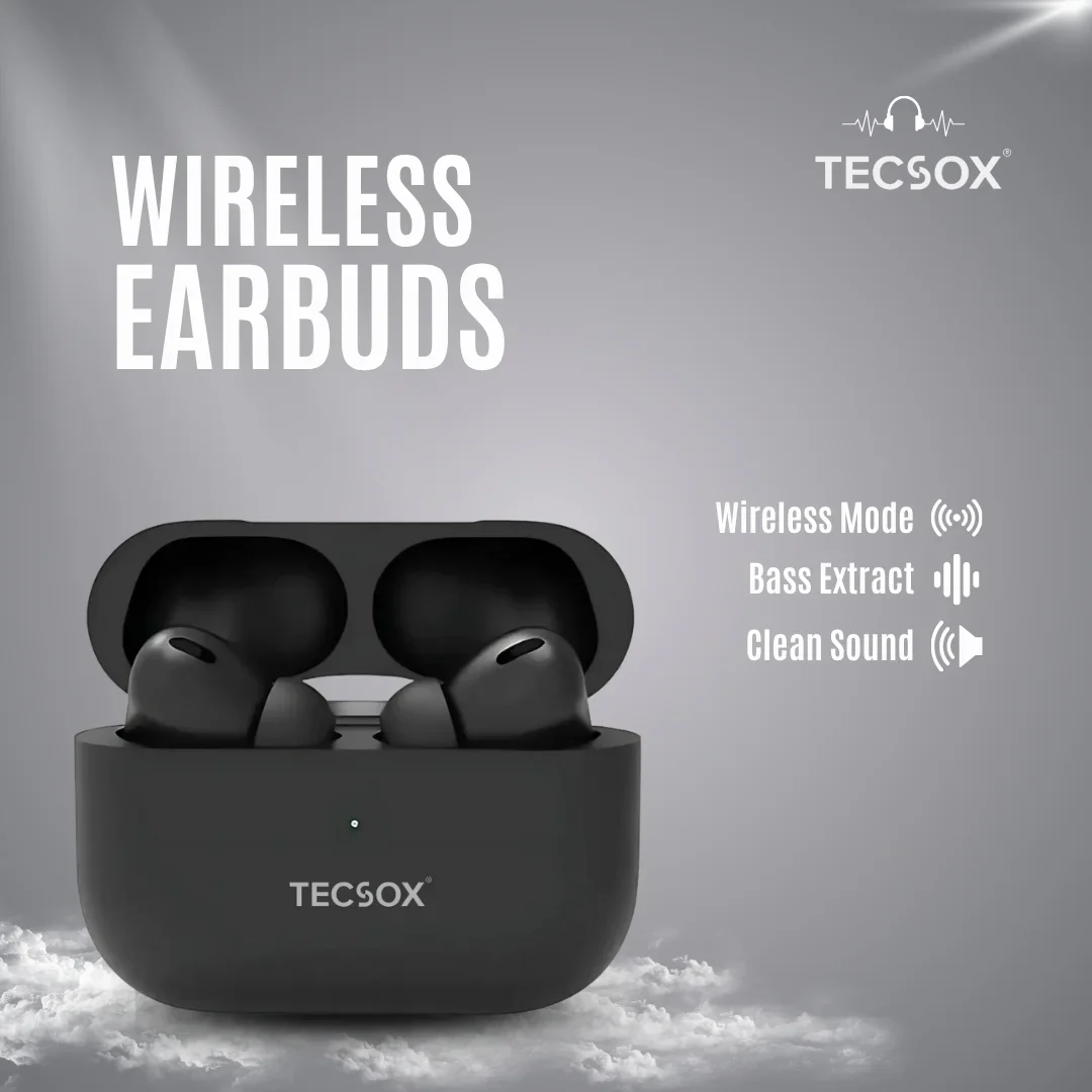 TecPod Pro Black Matt Bluetooth Earbuds | 30 Hour Playtime | Under ₹1000 - Image 8