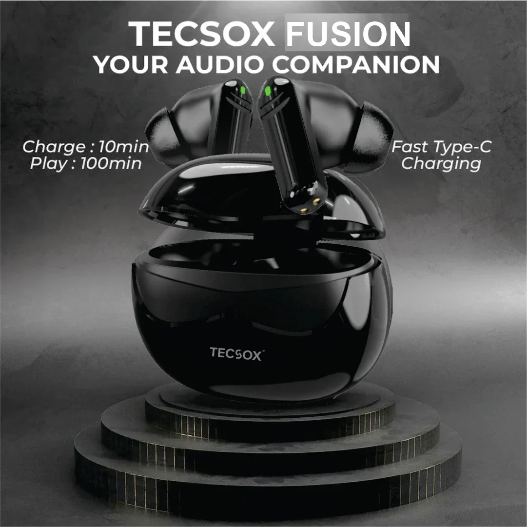 Order TecSox Fusion Bluetooth Earbuds With ANC Inbuilt | Buy Online - Image 6