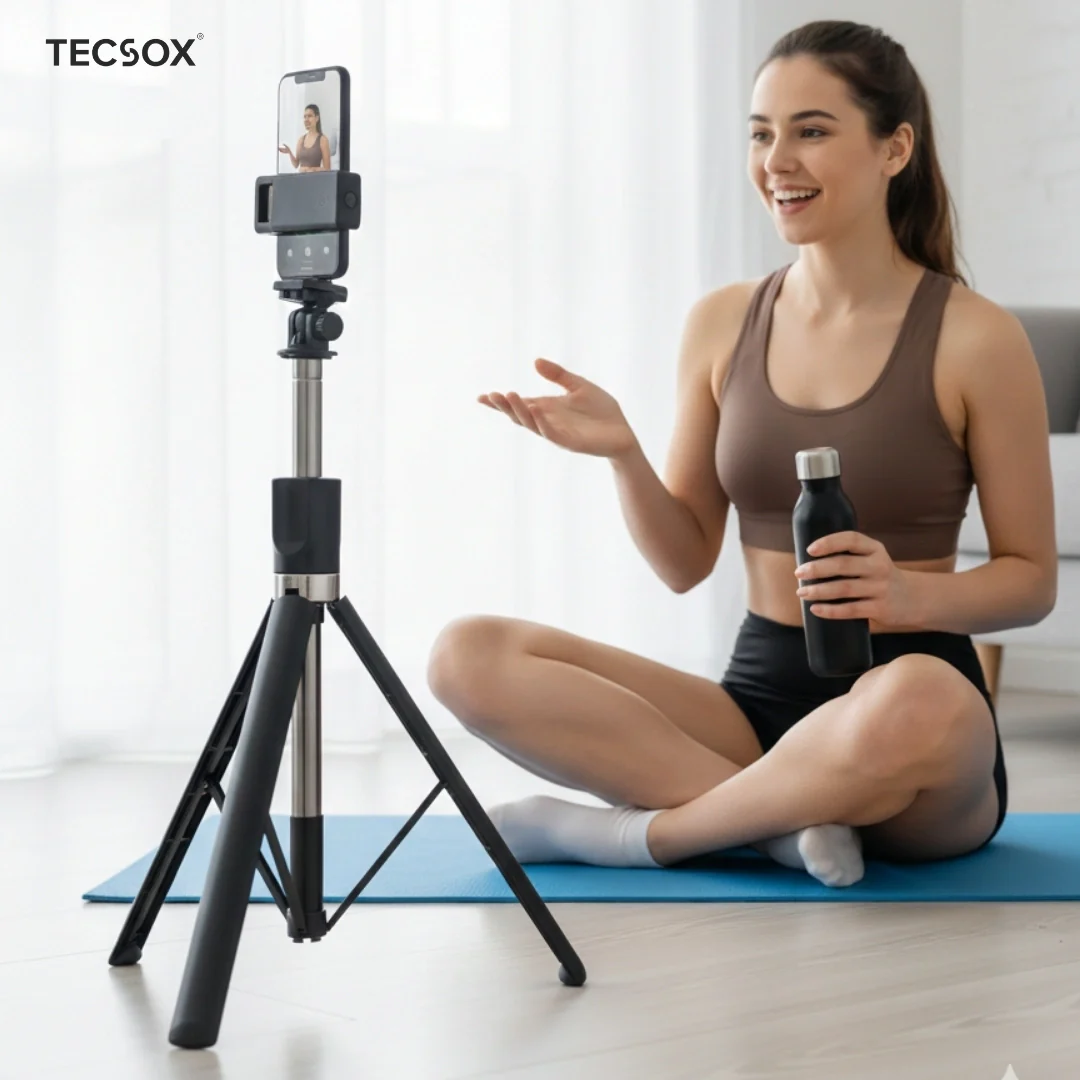 TecSox Halo Stick | 5FT Professional Multi-Role Tripod & Selfie Stick - Image 10