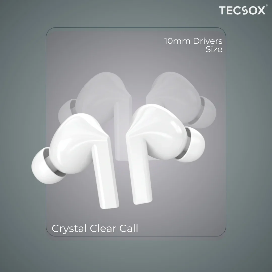 Order TecSox Audora Bluetooth Earbuds | Deep Bass | Under ₹1000 - Image 27