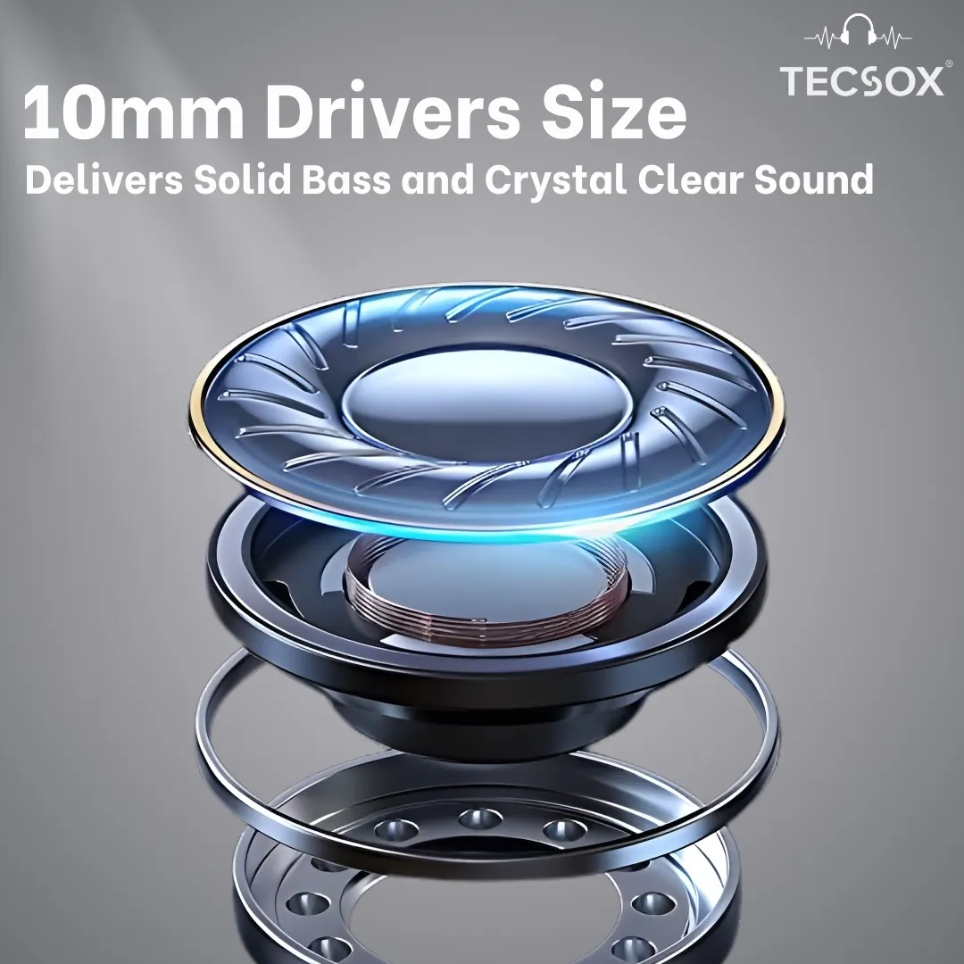Order TecSox Audora Bluetooth Earbuds | Deep Bass | Under ₹1000 - Image 8