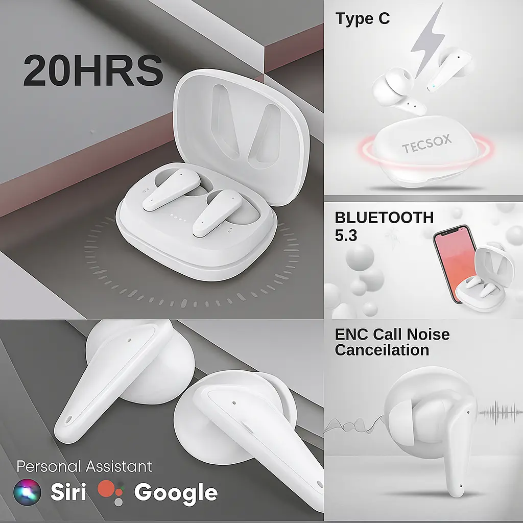 Order TecSox Pulse Bluetooth Earbuds |  Under ₹1000 - Image 6