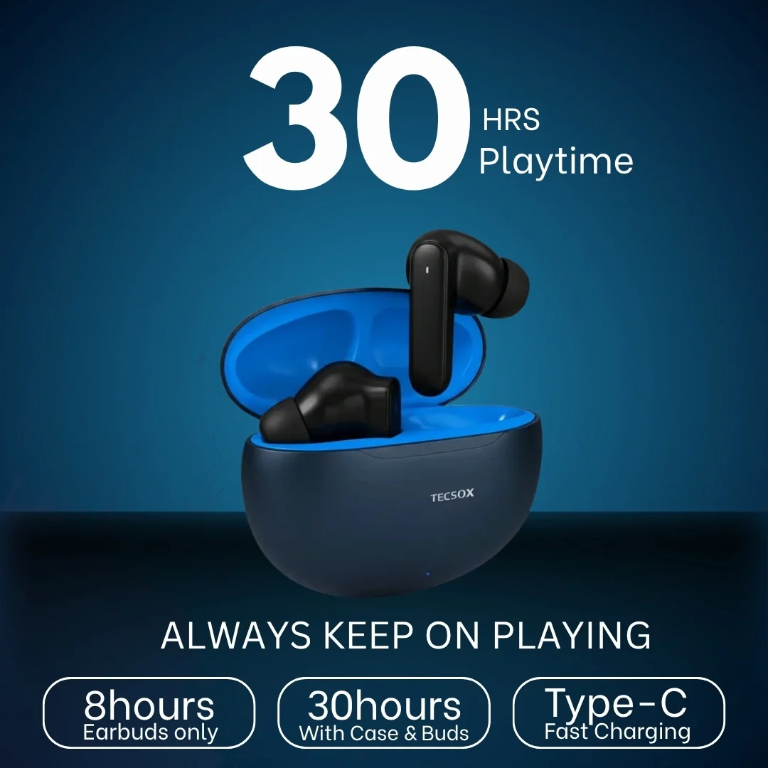 Order TecSox Pulse 611 Bluetooth Earbuds | Deep Bass | 30 Hour Play time - Image 14