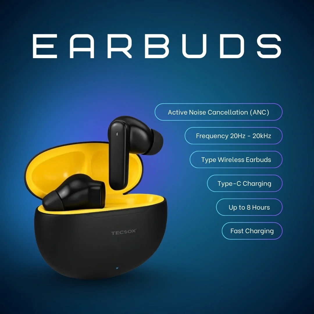 Order TecSox Pulse 611 Bluetooth Earbuds | Deep Bass | 30 Hour Play time - Image 23
