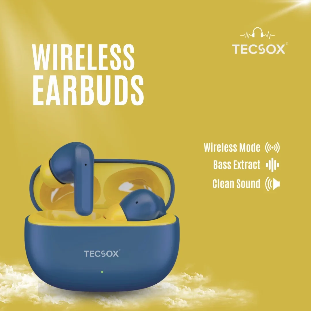 TecSox Wave Bluetooth Earbuds | Deep Bass | IPX water resistance - Image 19
