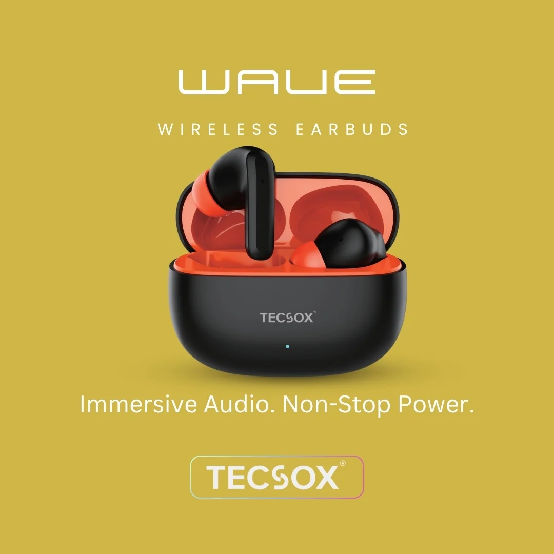 TecSox Wave Bluetooth Earbuds | Deep Bass | IPX water resistance - Image 7