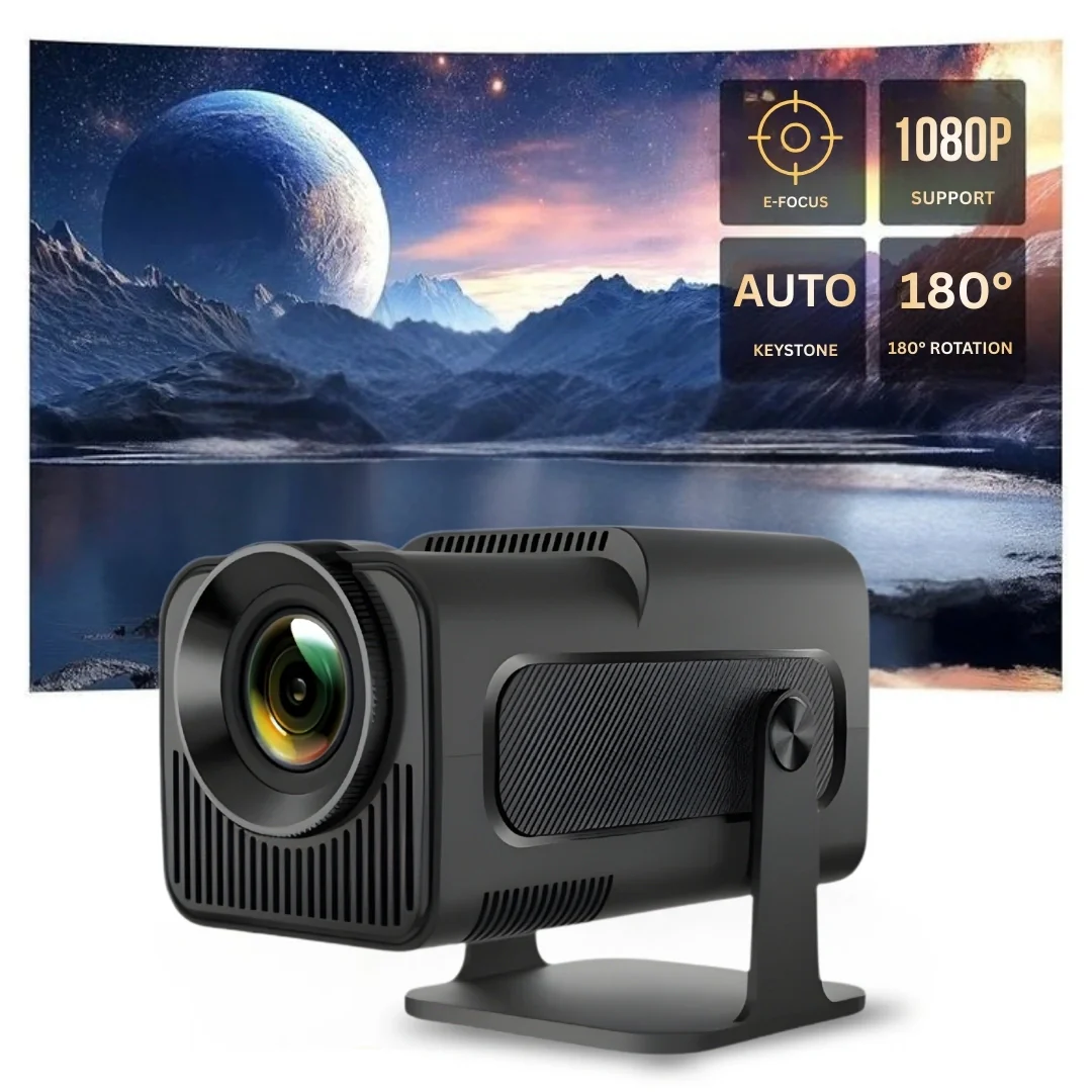 Tecsox Panther Mini Projector: 4K Video | Android 11 | 180° rotation - Image 8
