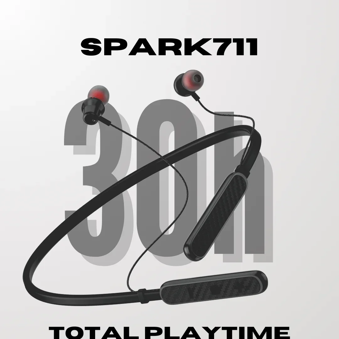 Spark711 Bluetooth Neckband | ENC | 30 Hr  | IPX Water Resistant - Image 4