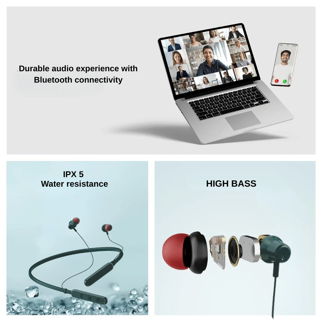 Spark711 Bluetooth Neckband | ENC | 30 Hr  | IPX Water Resistant - Image 6