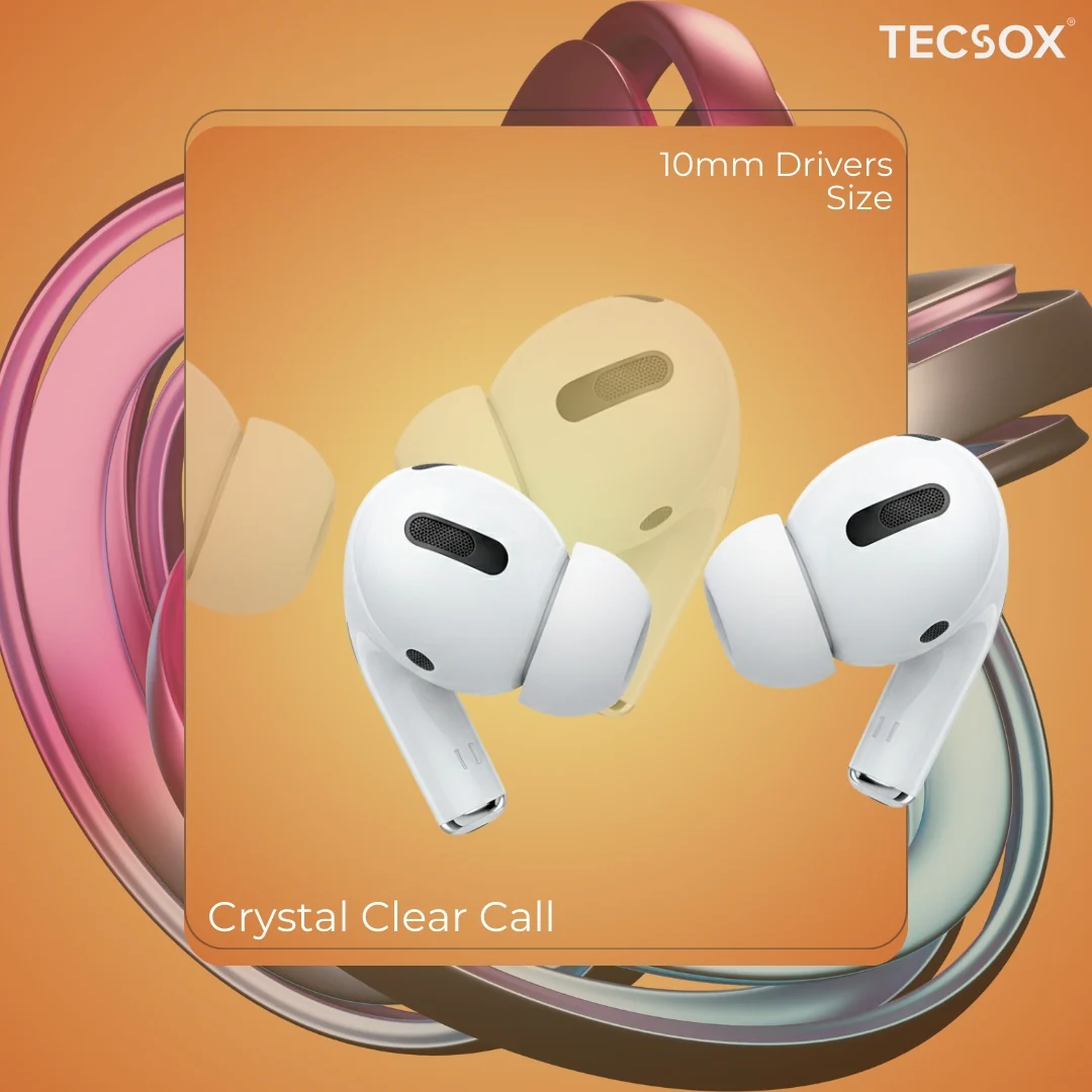 Buy TecPod Max White Bluetooth Earbuds | Deep Bass | 30-hour playtime - Image 4