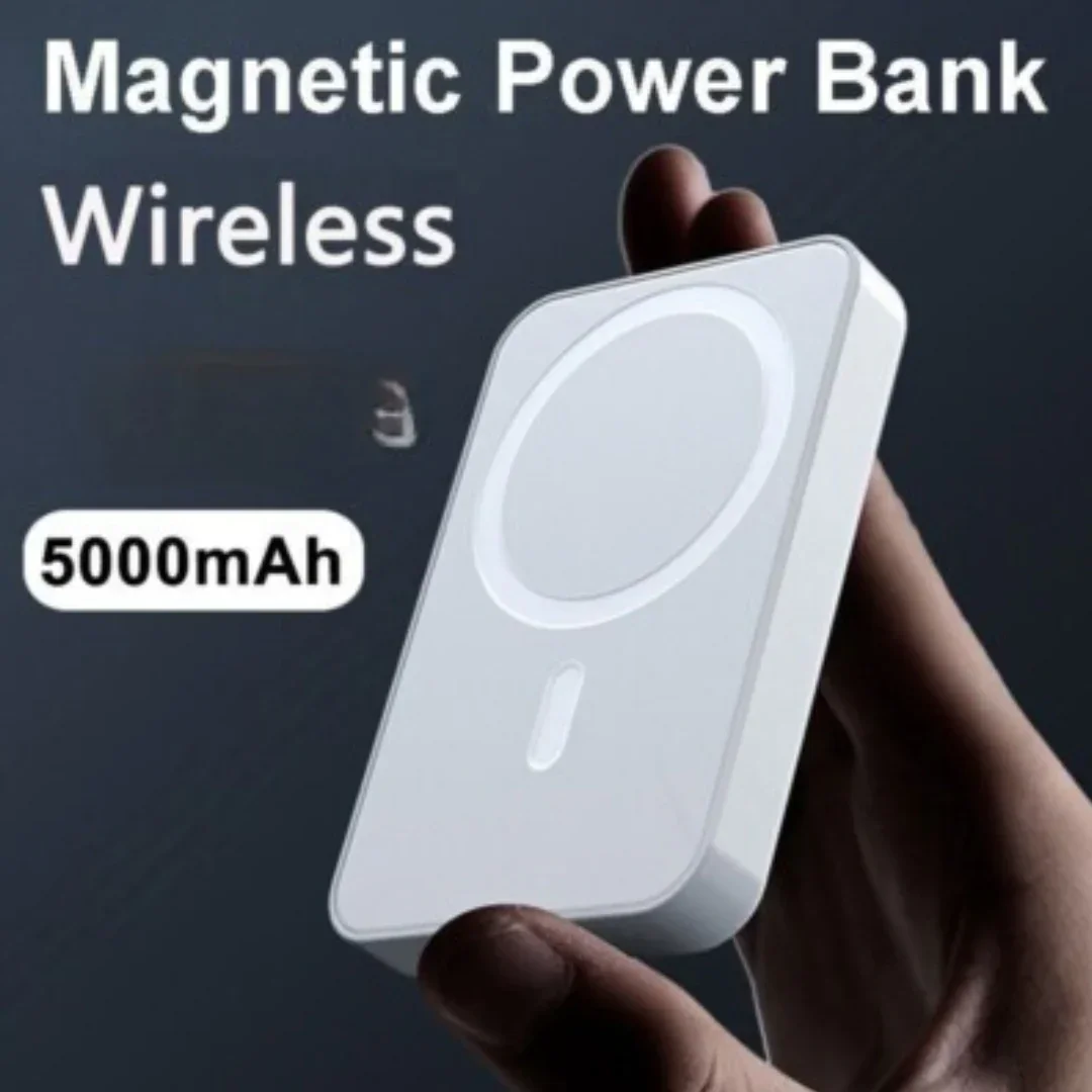 TecSox 10 000 mAh Wireless MagSafe Power Bank – Compact, Dual USB‑C & MagSafe Wireless Charging - Image 3