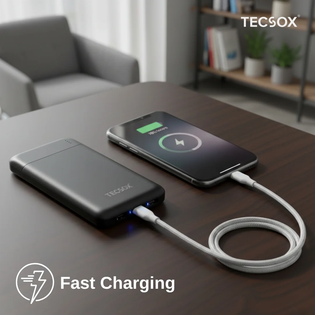 TecSox Power Pack | 10000 mAh Powerbank | 15W - Image 12
