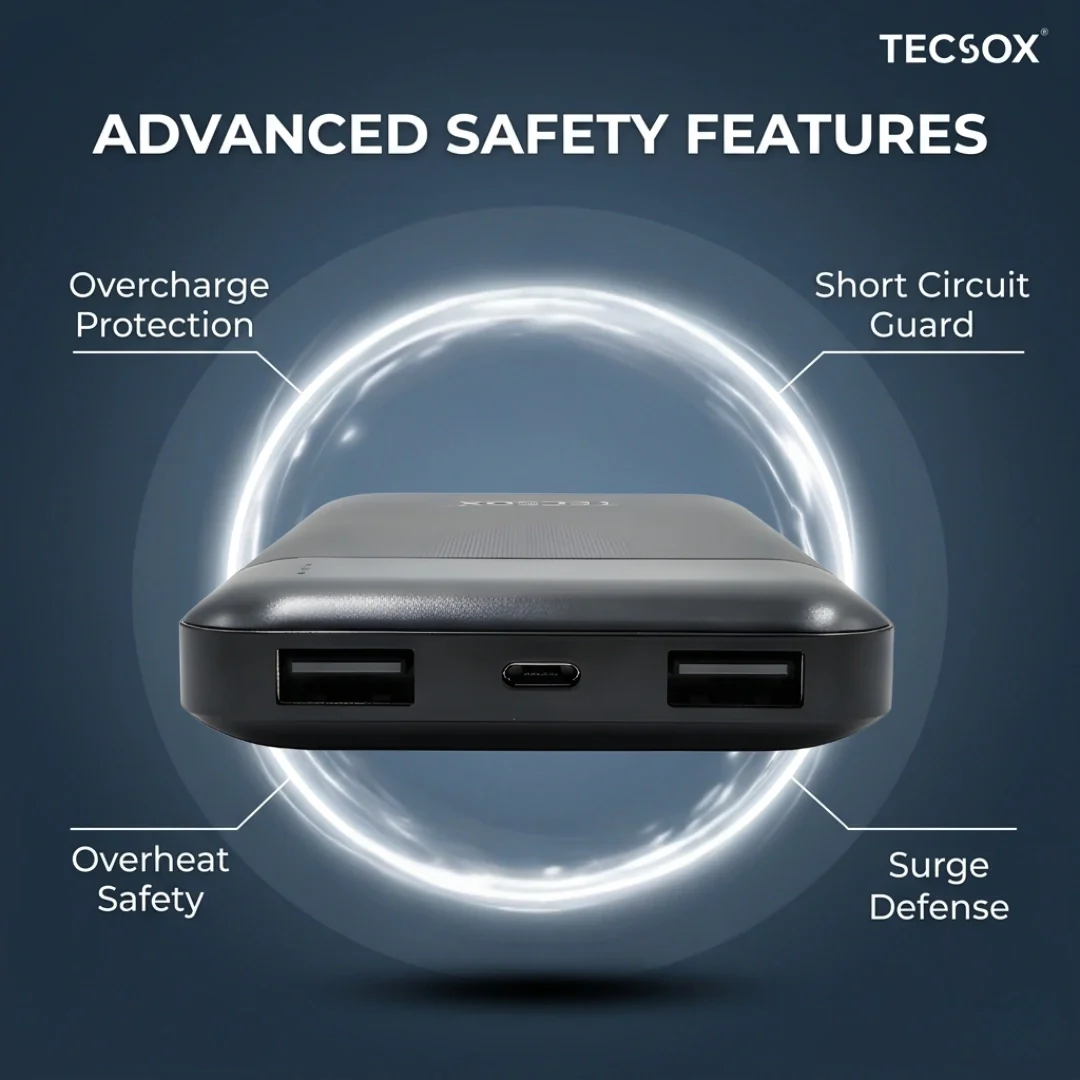 TecSox Power Pack | 10000 mAh Powerbank | 15W - Image 16