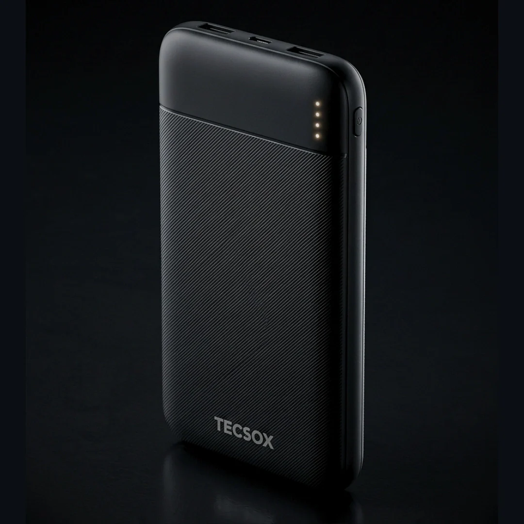 TecSox Power Pack | 10000 mAh Powerbank | 15W - Image 3