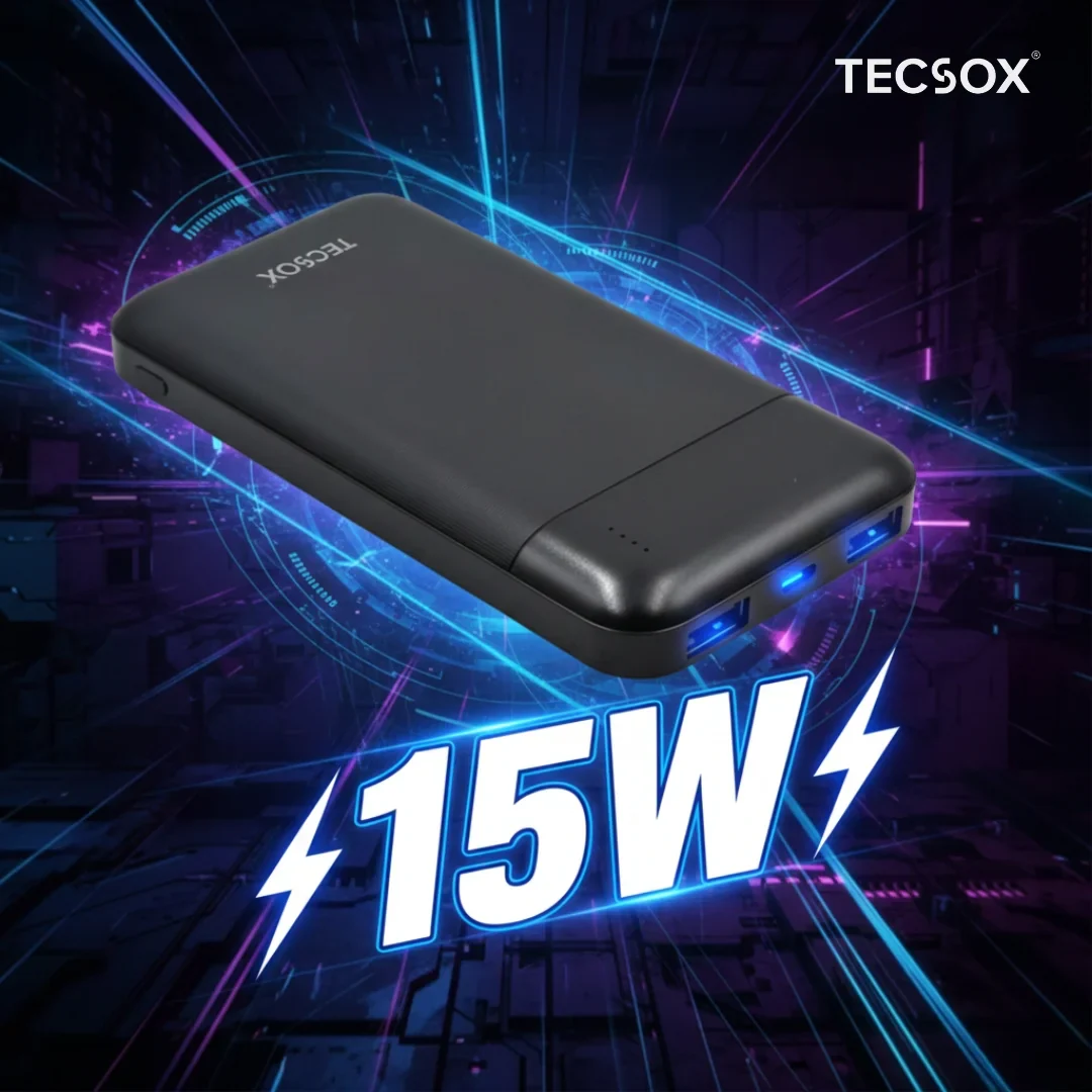 TecSox Power Pack | 10000 mAh Powerbank | 15W - Image 7