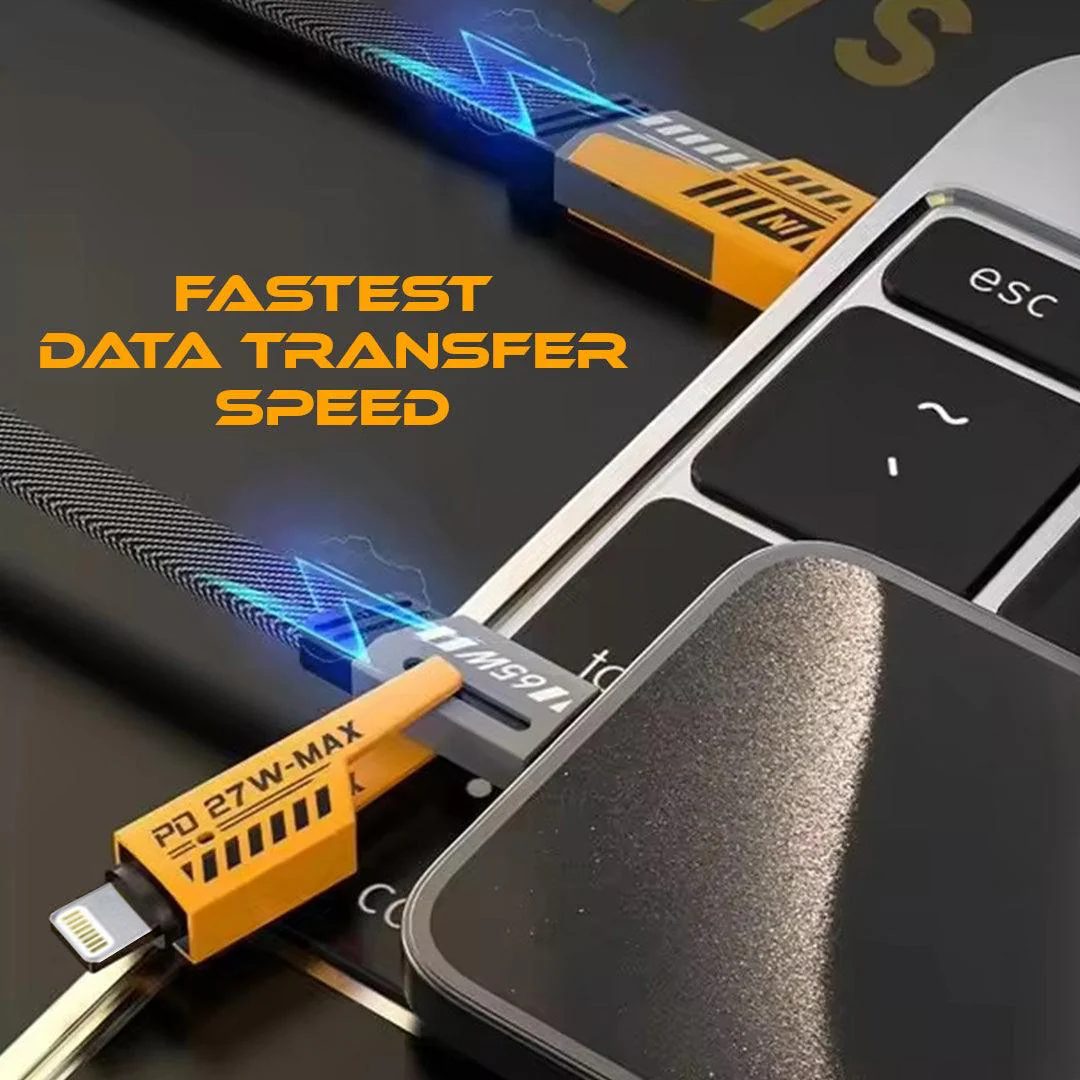 Order 4In1 6 Amp Cable | 65W Fast Charging and Data Transfer - Image 3