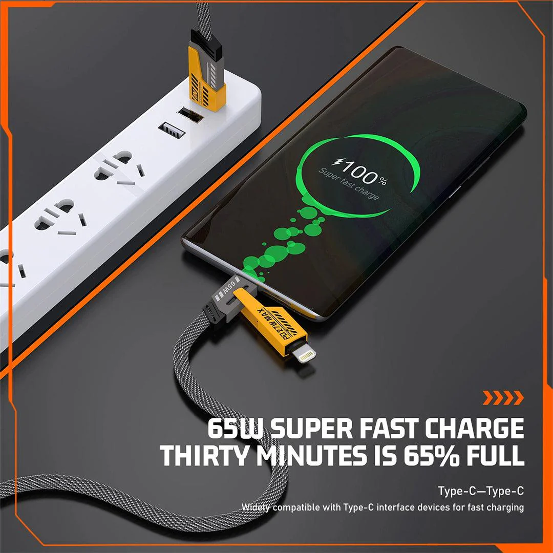 Order 4In1 6 Amp Cable | 65W Fast Charging and Data Transfer - Image 6
