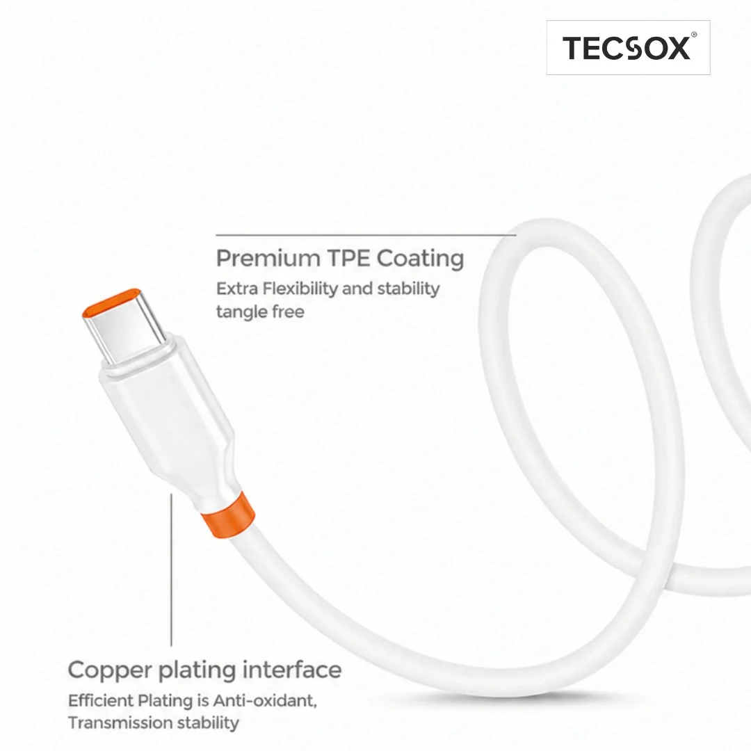 TecSox 6A USB to Type-C Charging Cable| Under Rs.99 - Image 7