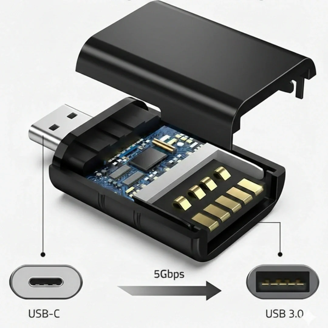 TecSox Aluminium Type C OTG Adapter to USB 3.0 - Image 5