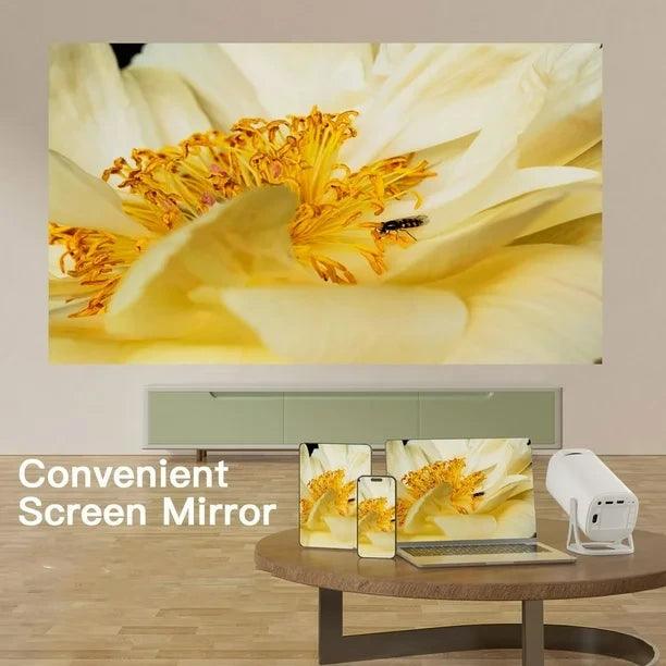 TecSox IVORY PROJECTOR |Smart Mini Projector Android 11 | WiFi6 Support 4K 1080P | Projector 1280*720P | Home Cinema Portable Projector - Image 6