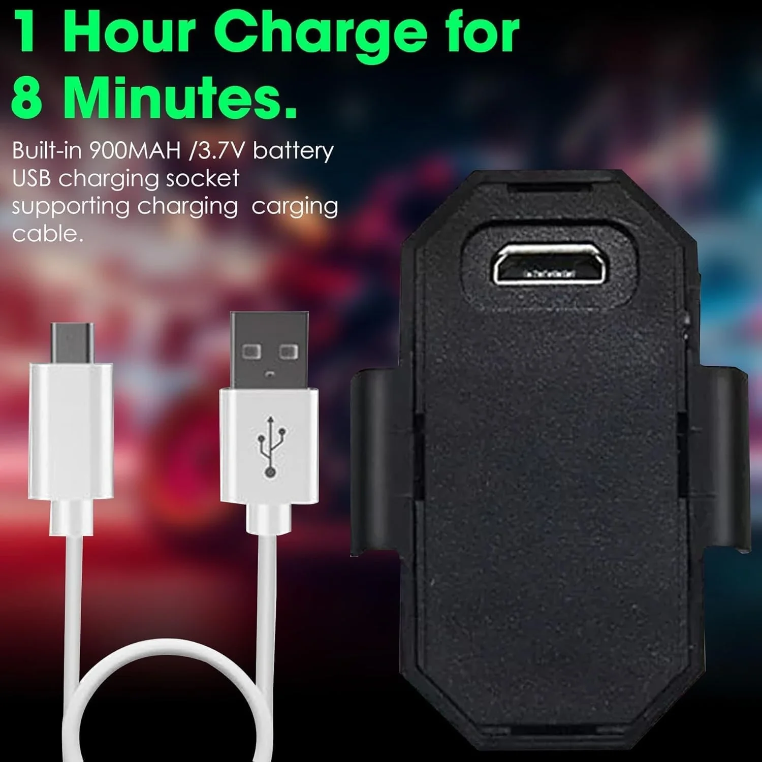 TecSox LED Emergency Strobe Light | USB Rechargeable - Image 7