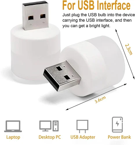 TecSox LED Mini Bulb | Working on PC, Laptop, Power Bank - Image 2