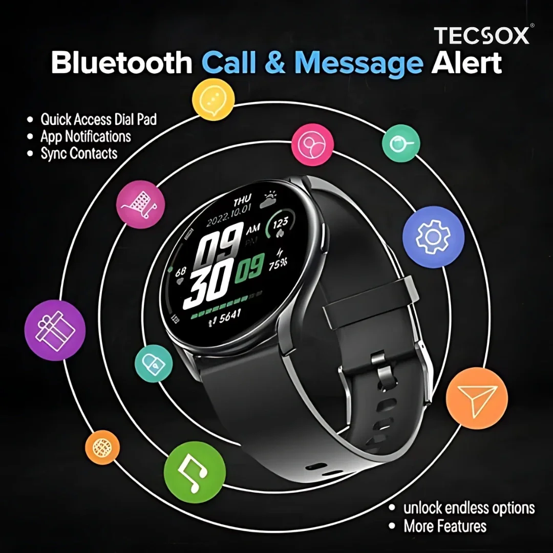 TecSox MaxGT2 | 1.3" IPS Display | BT Calling - Image 5