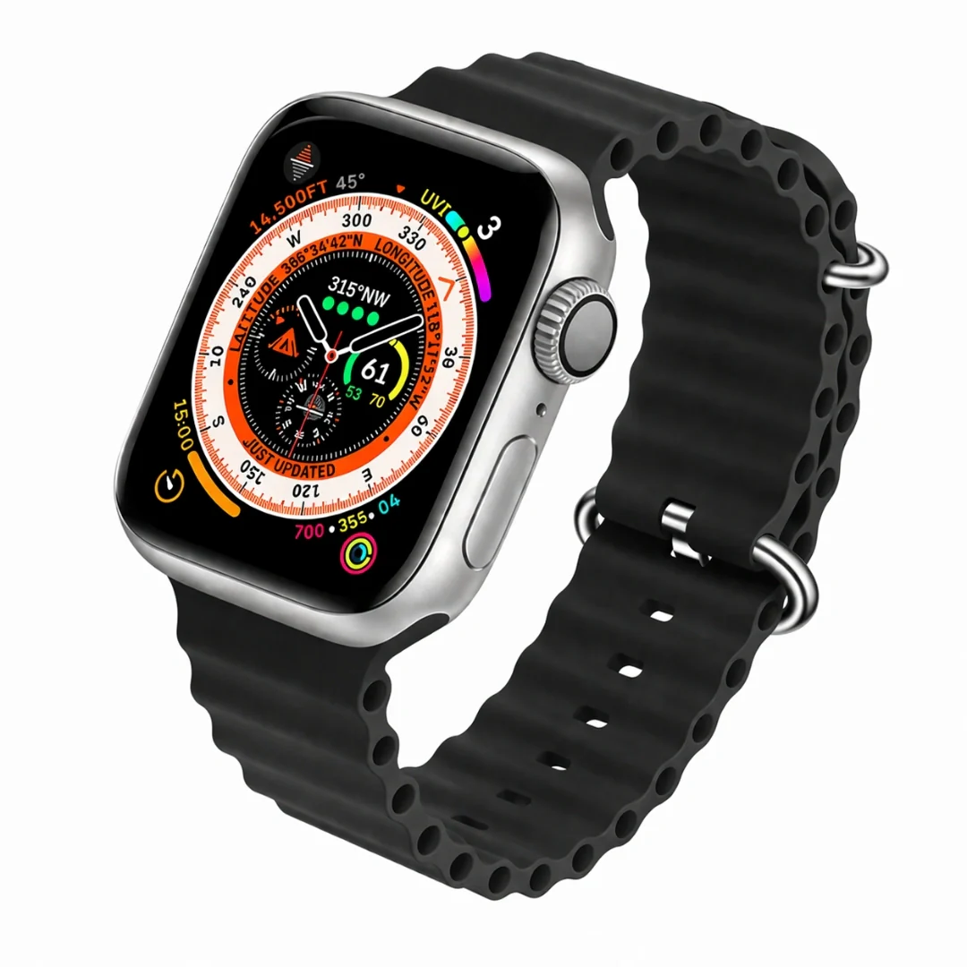 TecSox 2.19" Screen Size Metal Shield | Smart Watch| Wireless Charging - Image 5