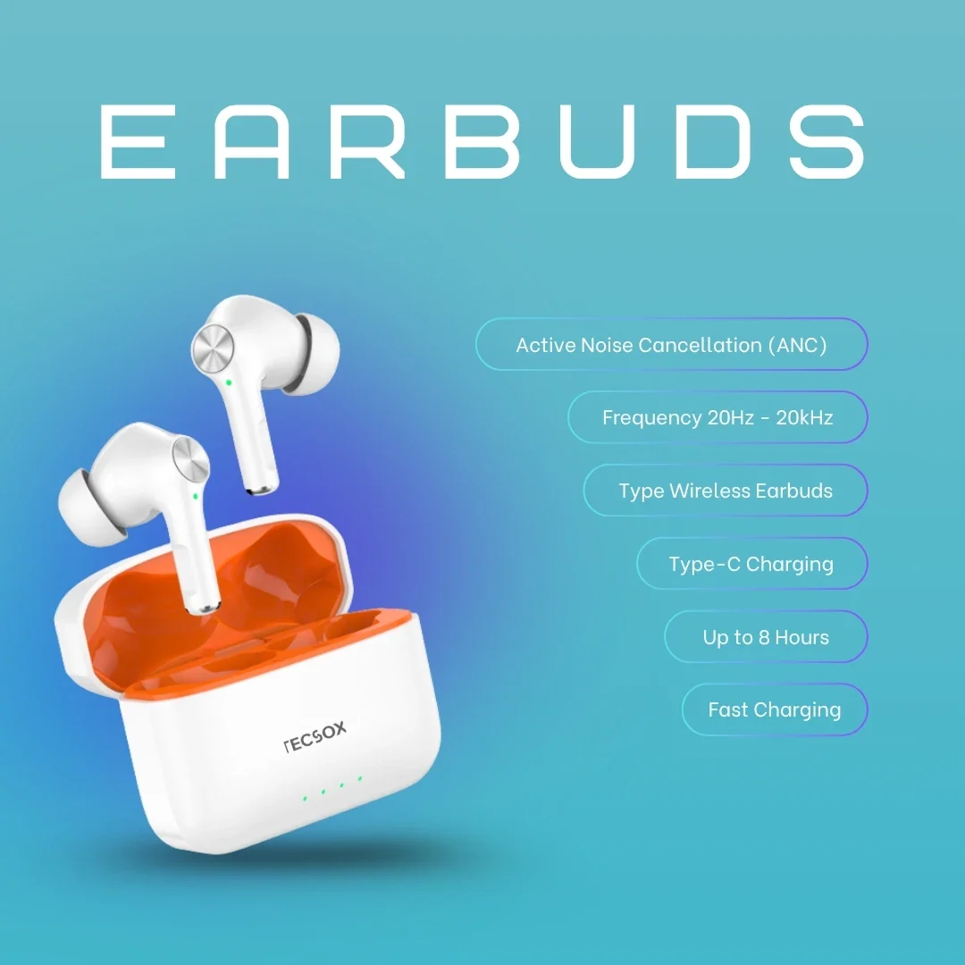 TecSox Neo411 30Hr Playtime |  Wireless Earbud With Deep Bass & Comfortable Fit | IPX Water Resistant - Image 16