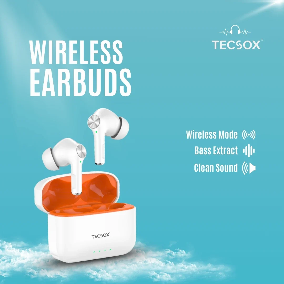 TecSox Neo411 30Hr Playtime |  Wireless Earbud With Deep Bass & Comfortable Fit | IPX Water Resistant - Image 19