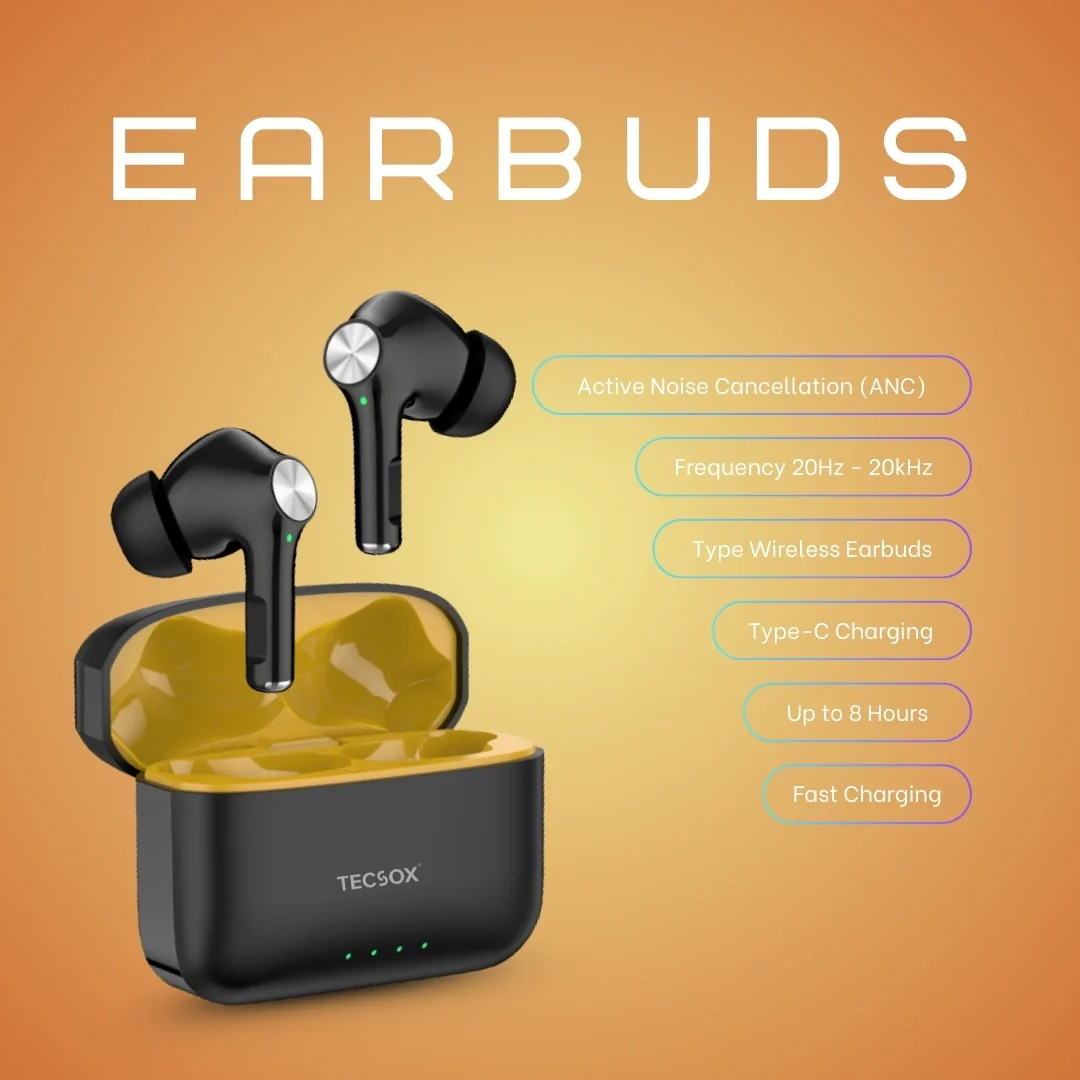 TecSox Neo411 30Hr Playtime |  Wireless Earbud With Deep Bass & Comfortable Fit | IPX Water Resistant - Image 38