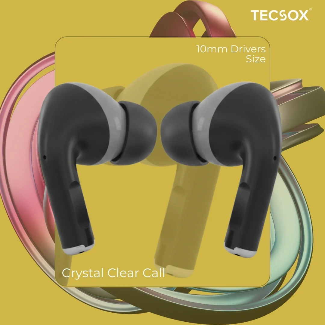 TecSox Neo771 Bluetooth Earbud With Deep Bass & Comfortable Fit | IPX Water Resistant - Image 12