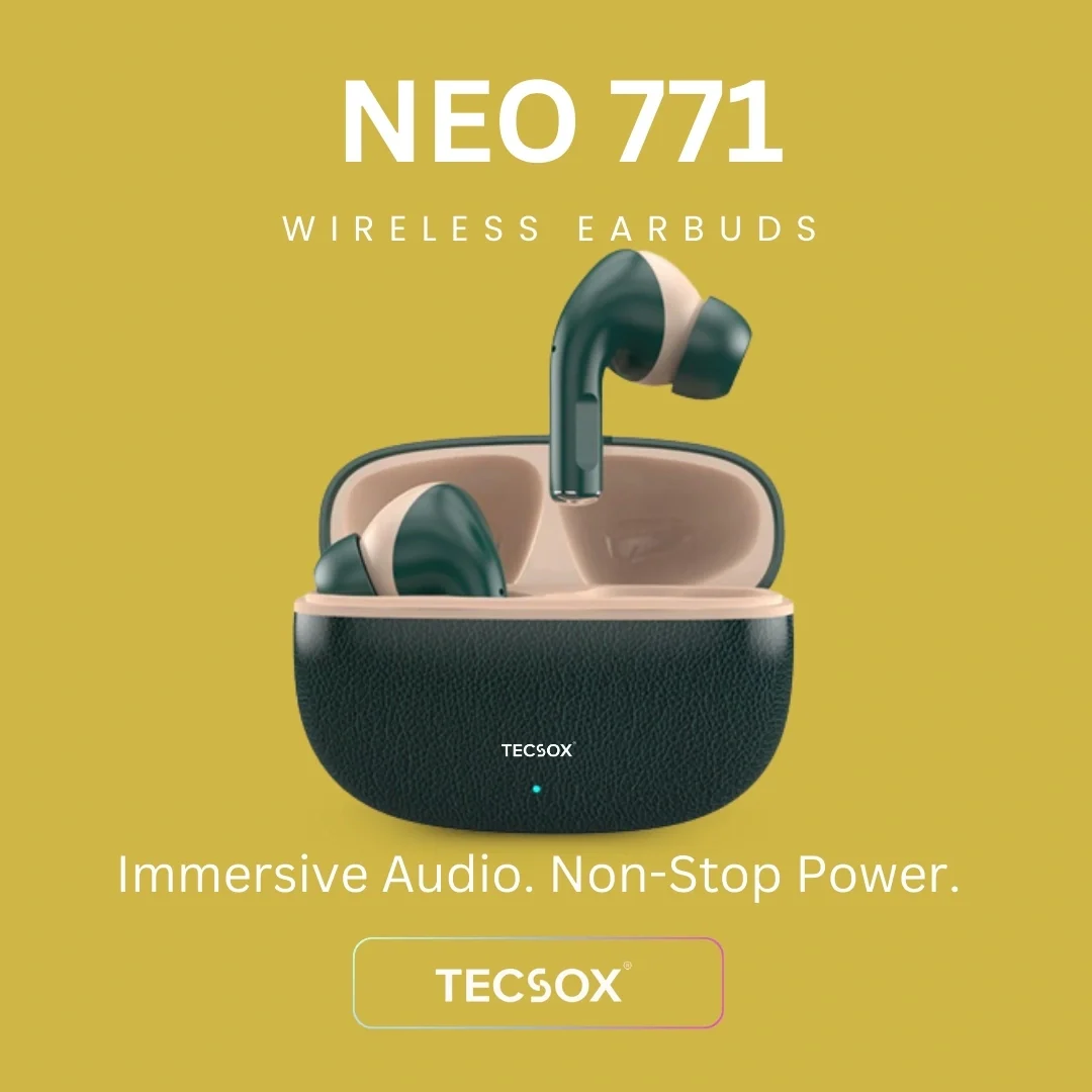 TecSox Neo771 Bluetooth Earbud With Deep Bass & Comfortable Fit | IPX Water Resistant - Image 18