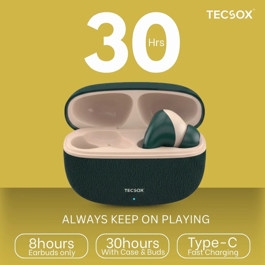 TecSox Neo771 Bluetooth Earbud With Deep Bass & Comfortable Fit | IPX Water Resistant - Image 19
