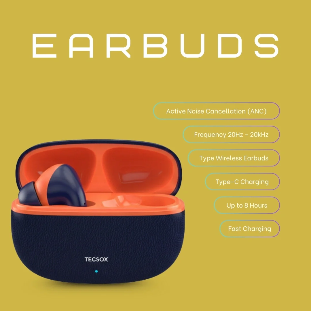 TecSox Neo771 Bluetooth Earbud With Deep Bass & Comfortable Fit | IPX Water Resistant - Image 33