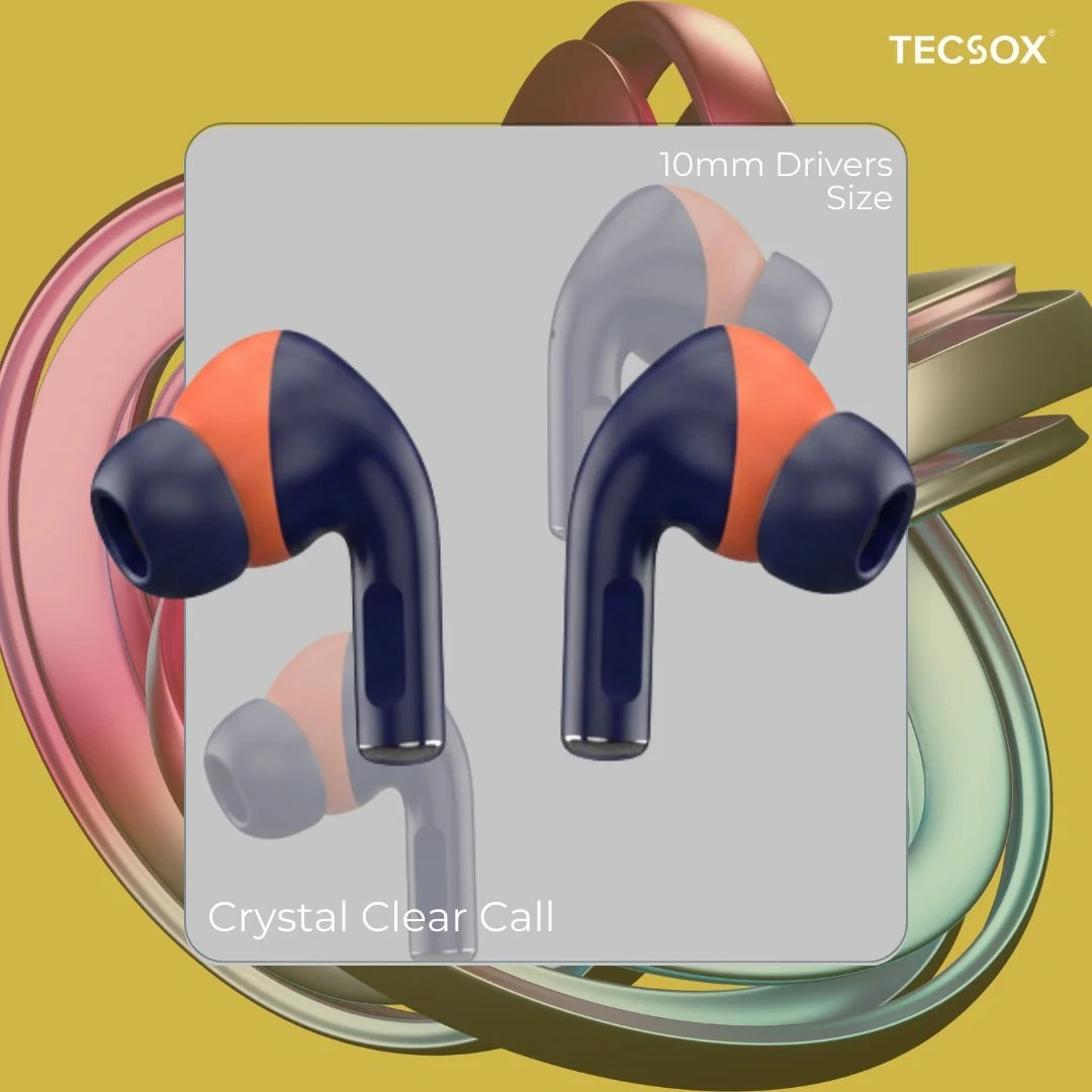 TecSox Neo771 Bluetooth Earbud With Deep Bass & Comfortable Fit | IPX Water Resistant - Image 36