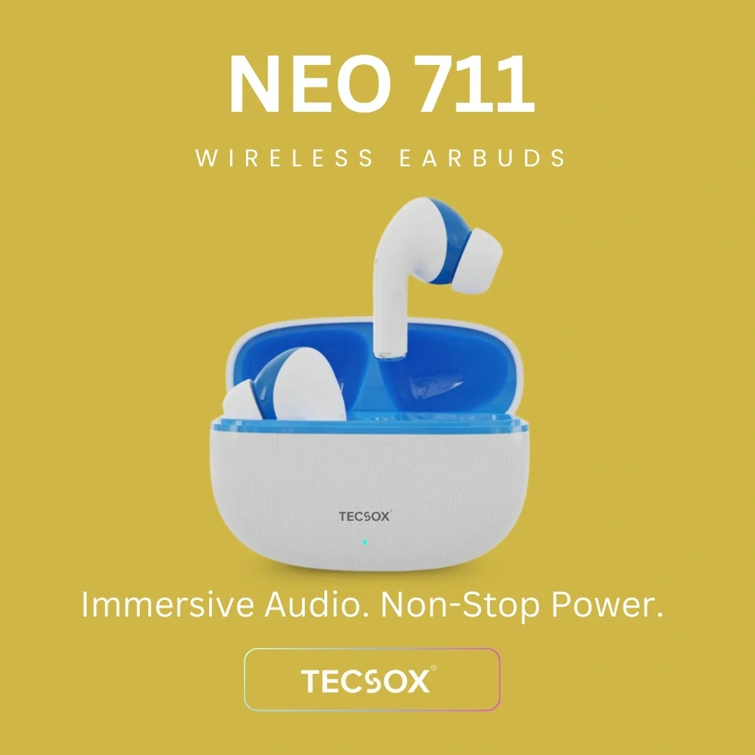 TecSox Neo771 Bluetooth Earbud With Deep Bass & Comfortable Fit | IPX Water Resistant - Image 43