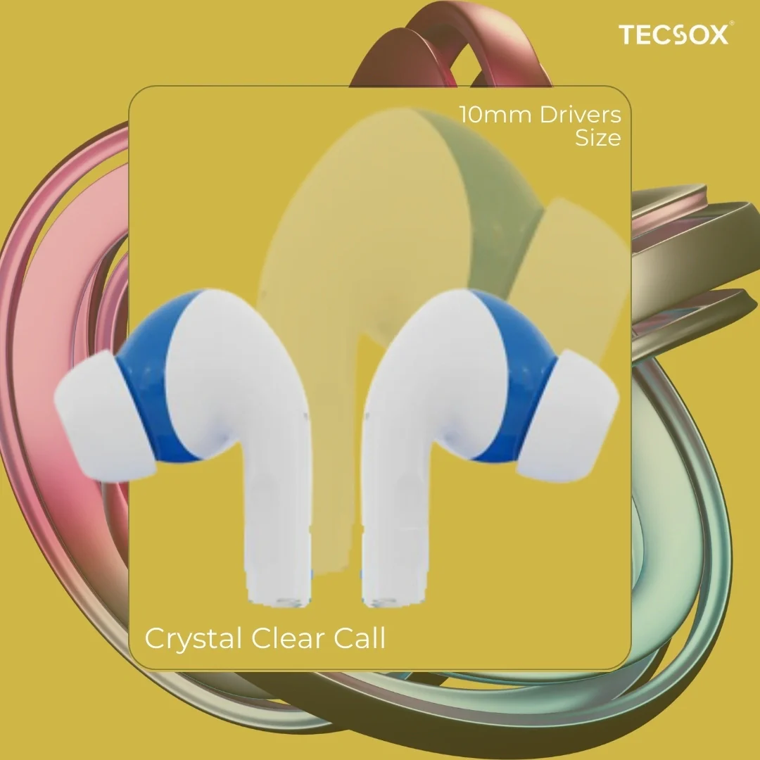 TecSox Neo771 Bluetooth Earbud With Deep Bass & Comfortable Fit | IPX Water Resistant - Image 48